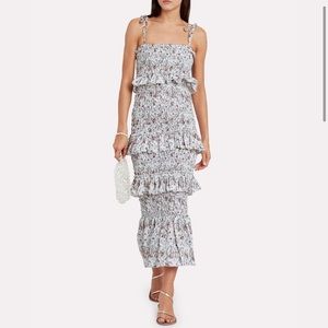 NWT SIR the label Haisley Ruffled Cinched Dress